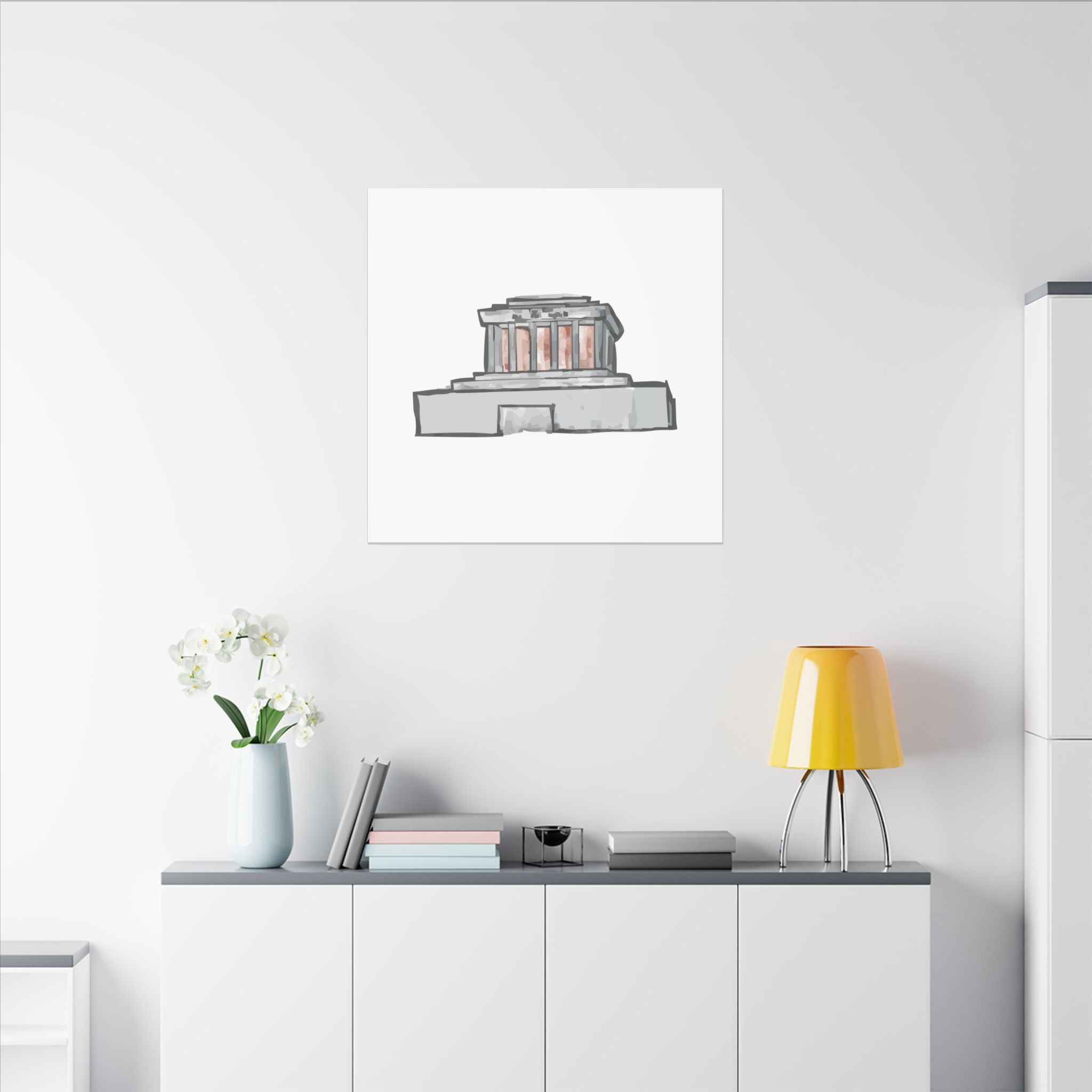 Ho Chi Minh Mausoleum Hanoi Vietnam Canvas Wall Art