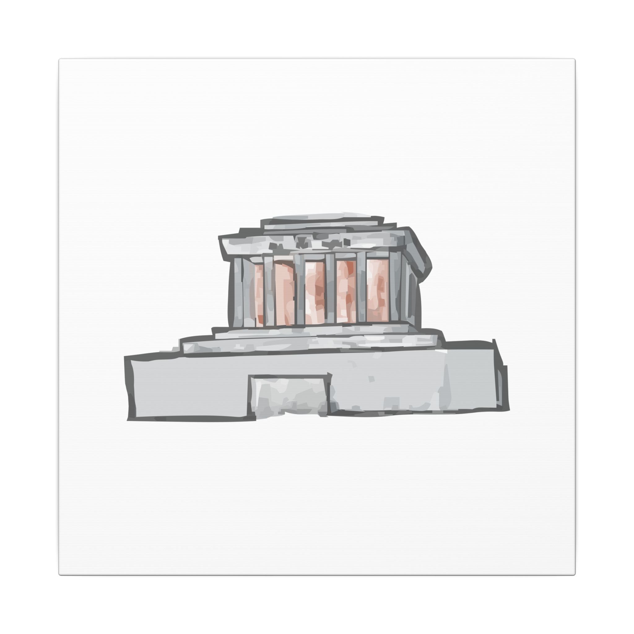 Ho Chi Minh Mausoleum Hanoi Vietnam Canvas Wall Art