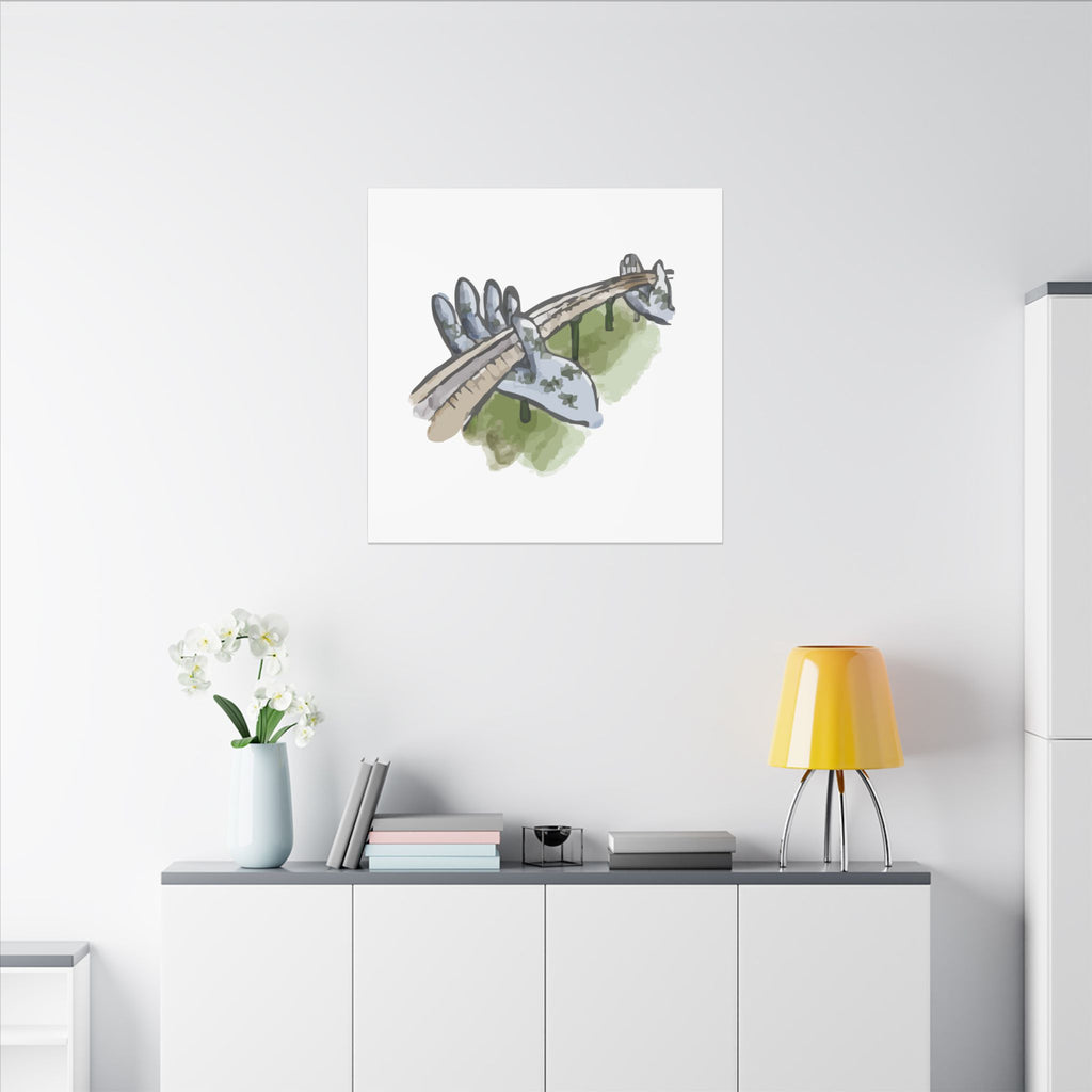 Golden Bridge (Cau Vang) Ba Na Hills Da Nang Vietnam Canvas Wall Art