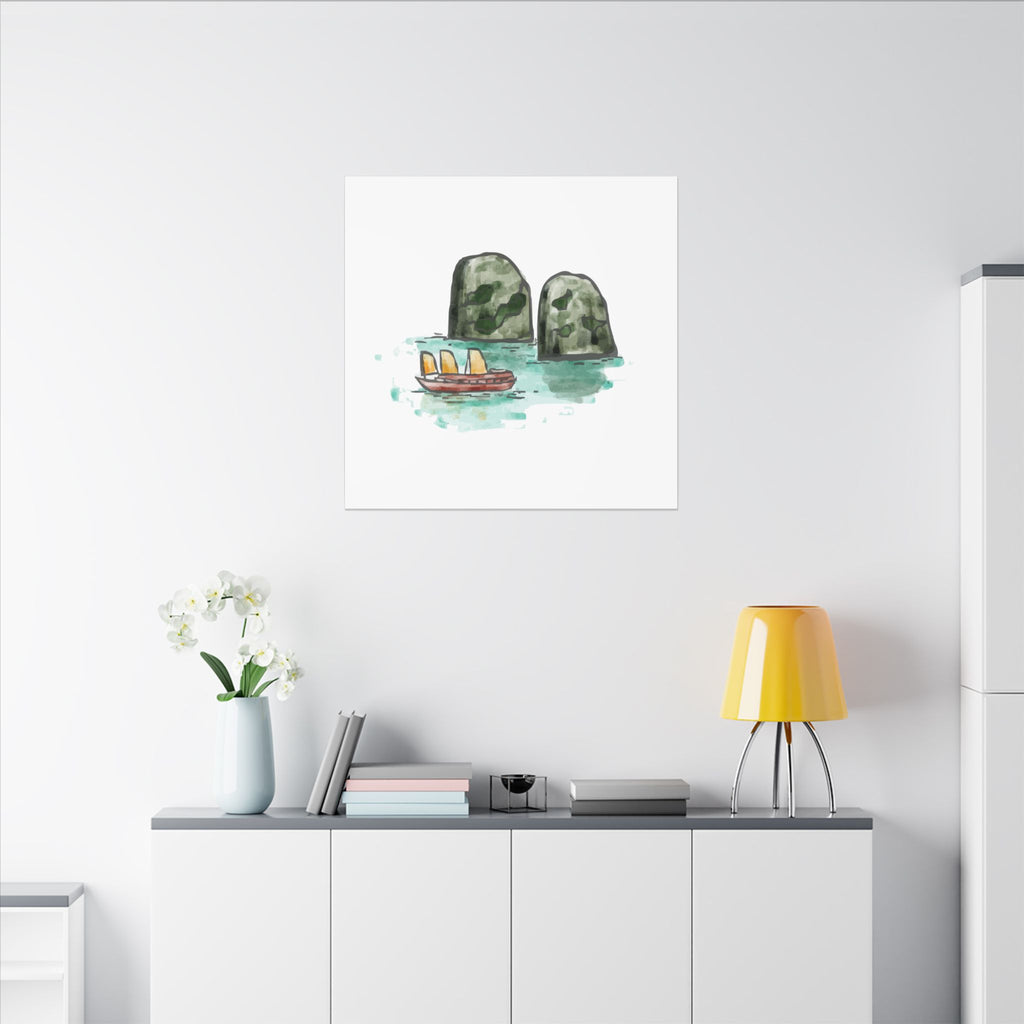 Ha Long Bay Vietnam Wall Art Canvas Print