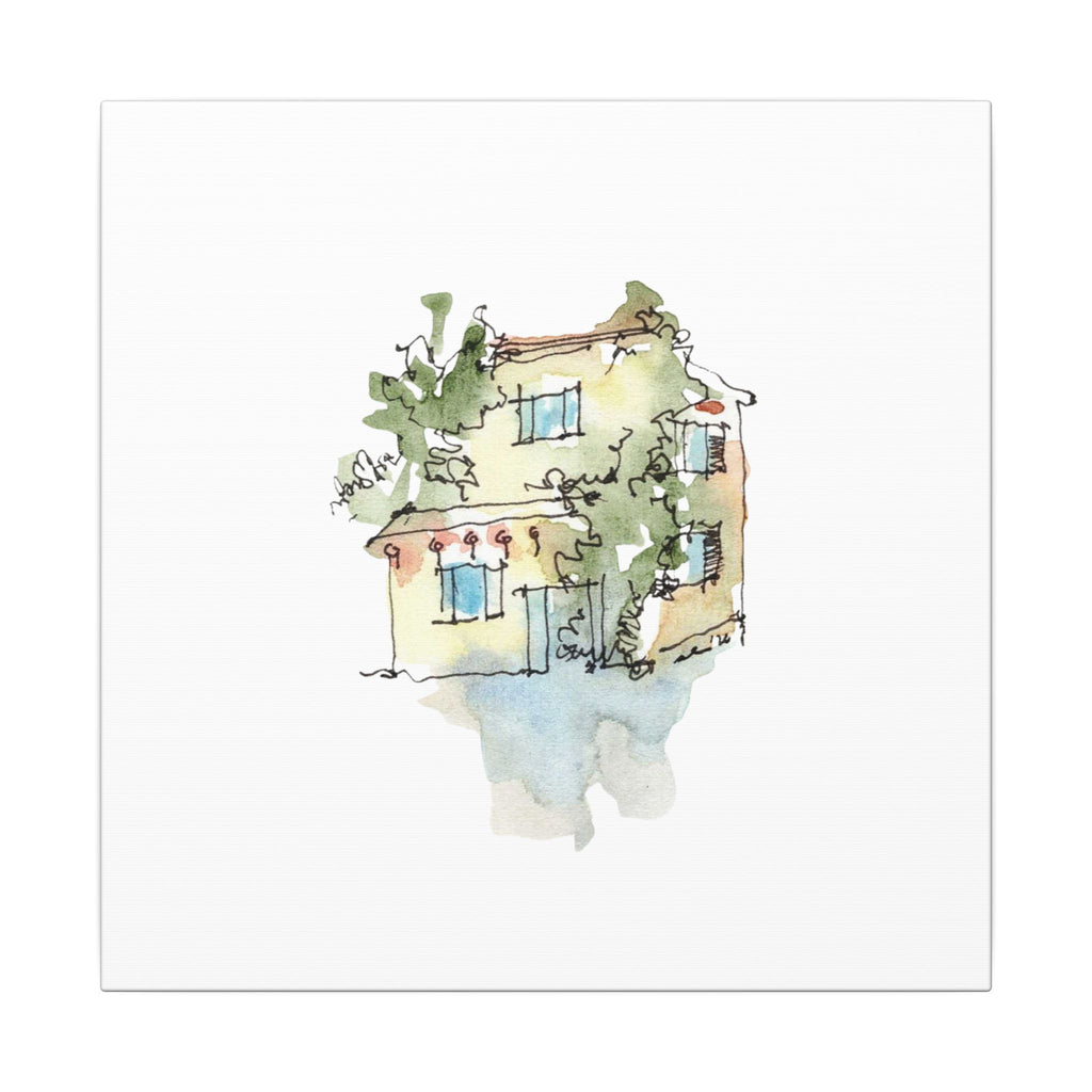 Old Town House, Vietnam – Watercolor Sketch Print