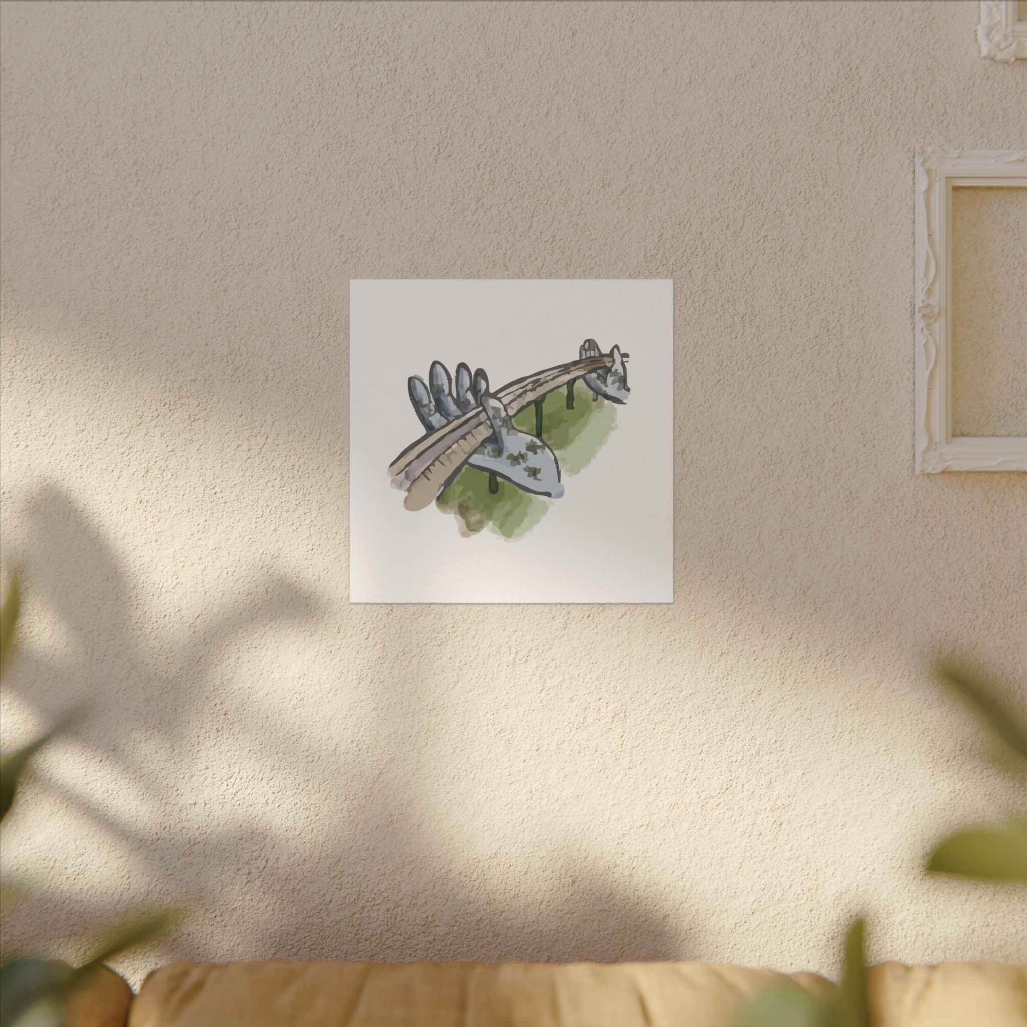 Golden Bridge (Cau Vang) Ba Na Hills Da Nang Vietnam Canvas Wall Art