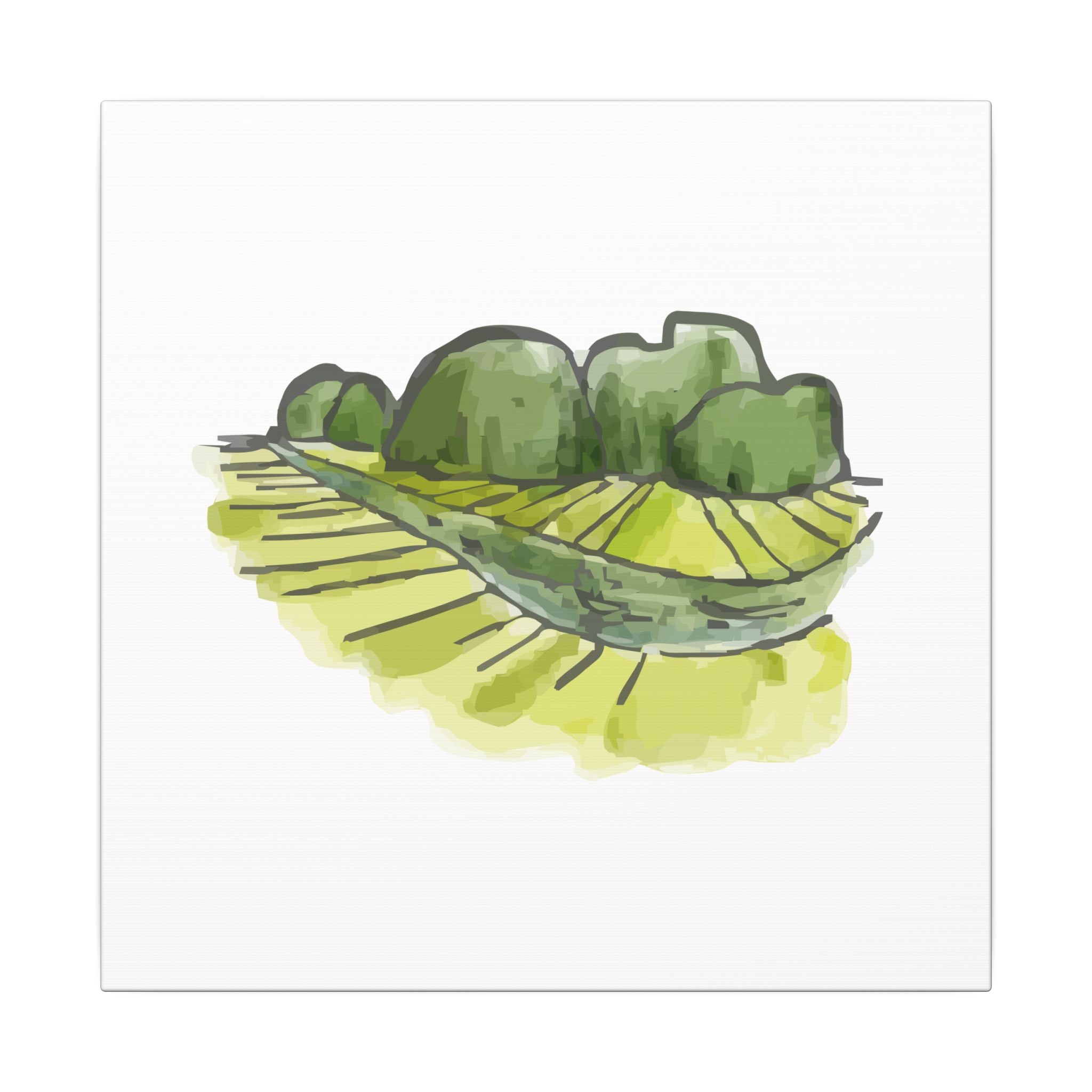 Ninh Binh Rice Terraces Vietnam Canvas Wall Art